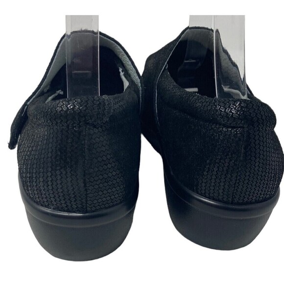 Alegria Lau-870 Lauryn Black Leather Slip On Shoes w/Cross Strap 38 EU 7 US - Picture 7 of 9